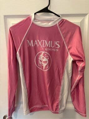 Women's Pink Rash Guard Long Sleeve Top